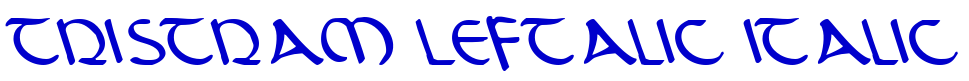 Tristram Leftalic Italic fuente